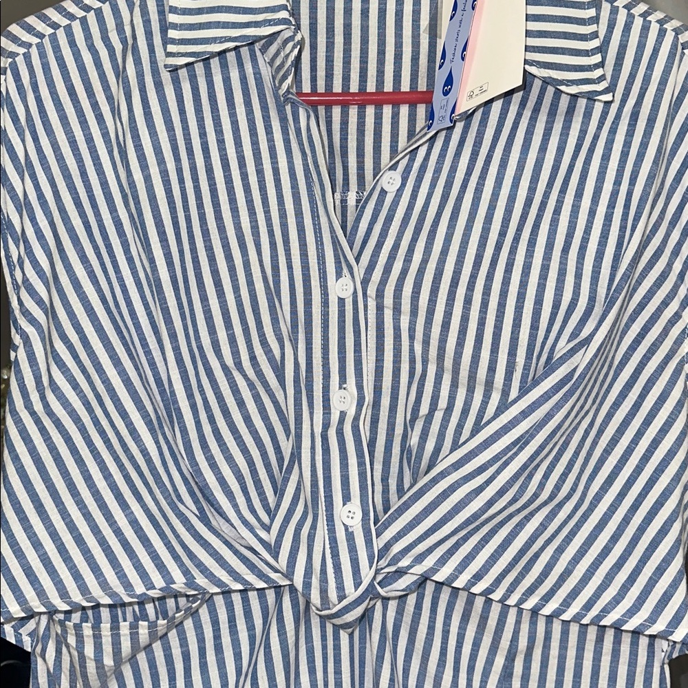 Cider Blue and White Striped Dress 💙 NWT - Picture 4 of 6
